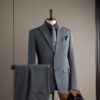 Men's Small Suit Set, New Autumn Style, Groomsmen's Suit, Wedding, Business Casual, Work, Notch Lapel Suit, Slim Fit