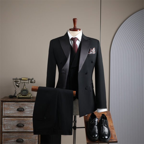 2025 Double-Row Men's Groom Wedding Dress Groomsmen Business Suit