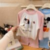 Kids Modal Home Wear Pajama Set - Loose Long-Sleeve Air-Conditioning Clothing