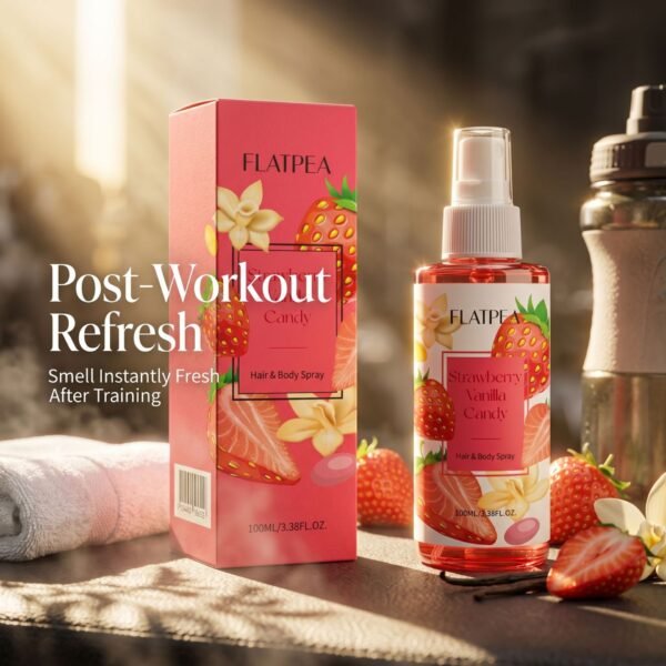 Strawberry Vanilla Candy Perfume Spray 100ml, Rich Fruity Fragrance, Long-Lasting
