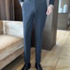 Anti-Wrinkle Suit Pants Men's Slim Fit Business Casual Dress Trousers