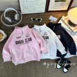 Children's Western Style Sports Zipper Pullover Sweatshirt, Long Sleeve Collar