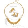 Cross-Border Gold-Plated Strong Color-Preserving Necklace Set, Exquisite Clavicle Chain, Xinjiang Hot Style