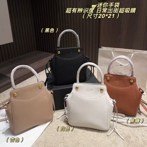 Structured Top-Handle Hobo Bag with Tassel Charm