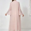 MT557 New Women Fashion Dress, Stand Collar Beaded Embroidery Light Luxury Cross-Border Ready Stock - photo 4 MT557 New Women Fashion Dress, Stand Collar Beaded Embroidery Light Luxury Cross-Border Ready Stock