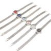 Heart Charm Bracelet Watch - Delicate Chain Wristwatch for Women