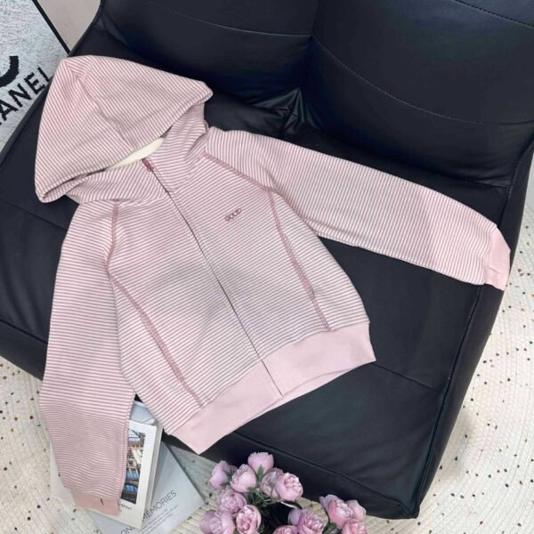 O1CN01nyk1gPh2BpD3thOC_2218561860079-0-cib Girls Pink Striped Hooded Jacket
