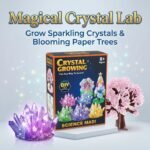 DIY Crystal Growing & Blooming Paper Tree Science Kit for Kids