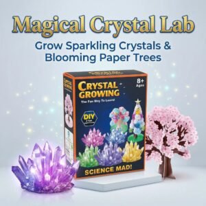 DIY Crystal Growing & Blooming Paper Tree Science Kit for Kids