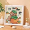 Capybara Diamond Painting DIY Kit, Handmade Cartoon Educational Craft Toy