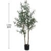 Artificial Pieris Tree - Faux Lily of the Valley Shrub Floor Plant