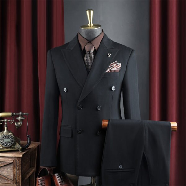 High-End Wine Red Suit Men's Suit Wedding Groomsmen Suit Business Casual High-Quality Professional Suit Suit Men
