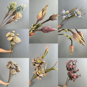 Oversized EVA Foam Flowers - Wabi-Sabi Artificial Stems for Displays