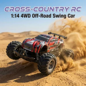 1:14 Scale 4WD Off-Road RC Rock Crawler / Swing Car - 2.4G Remote Control Truck with Lights