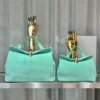 Foldable Matte Leather Crossbody Bag - High-End Lock Handbag Foldable Matte Leather Crossbody Bag - High-End Lock Handbag