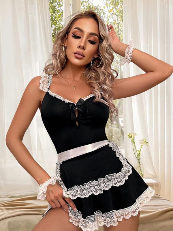 Cross-Border Foreign Trade European and American New Sexy Lingerie Sexy Women's Maid Sexy Uniform Suit Wholesale