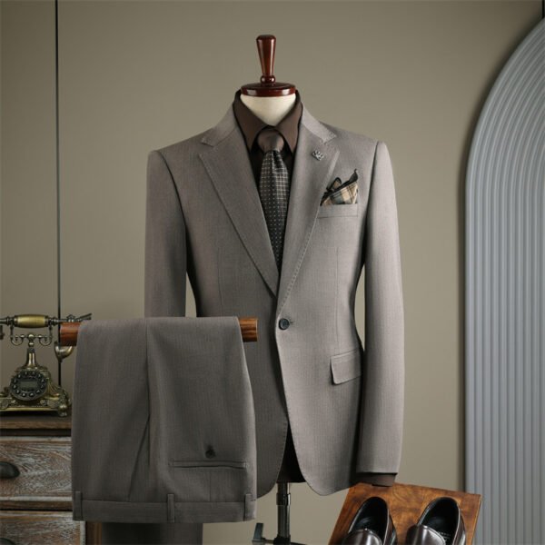 Striped Men's Suit Set – Business Casual Formal Wedding Banquet Suit (Plus Sizes M-7XL)