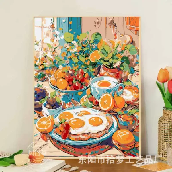 O1CN01pltPpH2IlMksR2A1p_2215606219326-0-cib.jpg_ Summer Flower Digital Oil Painting DIY Kit, Hand-Painted Acrylic Landscape Art