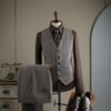 Striped Men's Suit Set – Business Casual Formal Wedding Banquet Suit (Plus Sizes M-7XL)