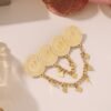 Cross-Border Retro Coin Tassel Brooch, European and American Fashion Pin, Corsage Accessory