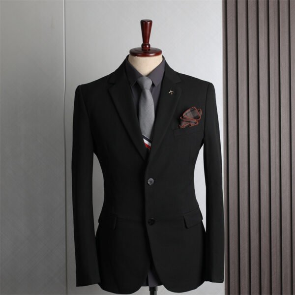 Plus Size Men's Business Casual Slim Wedding Groomsmen Dress Suit