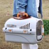 New Pet Flight Box Air China Air Transport Box Convenient Breathable Travel Cage for Cats and Dogs