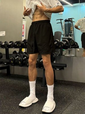 Men's Sports Shorts - Plain Quarter Length Training & Running Shorts