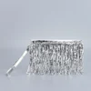 Sequin Tassel Evening Clutch Bag - High-End Straw Woven Bag