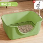 Household Toilet for Small and Medium-Sized Dogs, Bathtub-Style, Anti-Urine Splash, Easy to Clean, Iron Mesh Dog Litter Box
