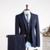 Plus Size Men's Business Casual Slim Wedding Groomsmen Dress Suit