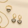 Xinjiang Full Diamond Love Eye Light Luxury Geometric Jewelry Set with Ring