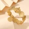 Xiyin Hot-Selling Ancient Coin Gold-Plated Bracelet, High-End Jewelry, Retro Ethnic Style Bracelet, Cross-Border Jewelry Wholesale