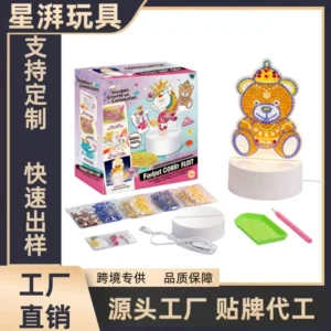 DIY Diamond Painting Bear Night Light Craft Kit
