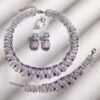 O1CN01smacP52HKVt5TAosU_2218095789132-0-cib Dubai Style Bridal Jewellery 4-Piece Set - Necklace, Earrings and Ring