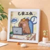 Capybara Diamond Painting DIY Kit, Handmade Cartoon Educational Craft Toy
