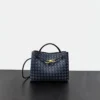 Genuine Sheepskin Double-Sided Woven Handbag - Crossbody Shoulder Bag