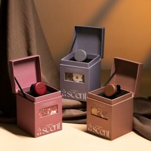 Premium Lambskin Car Air Freshener Solid Balm Vent Decoration Set with Elegant Gift Box