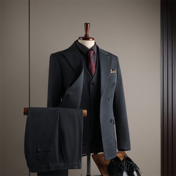 2025 Men's Business Slim Black Suit Jacket Groom Wedding Dress
