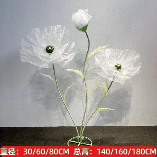 O1CN01tEN6oQ2LwJ6wBSpUn_3520259756-0-cib Giant Artificial Poppy Flowers - Wedding Aisle, Stage & Window Display Props