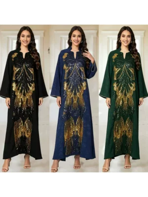 MT569 Cross-Border Heavy Beaded Sequin Embroidery Butterfly Elegant Women Party Dress