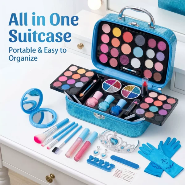 Ice & Snow Themed Cosmetic Toy Set with Handbag