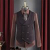 High-End Wine Red Suit Men's Suit Wedding Groomsmen Suit Business Casual High-Quality Professional Suit Suit Men