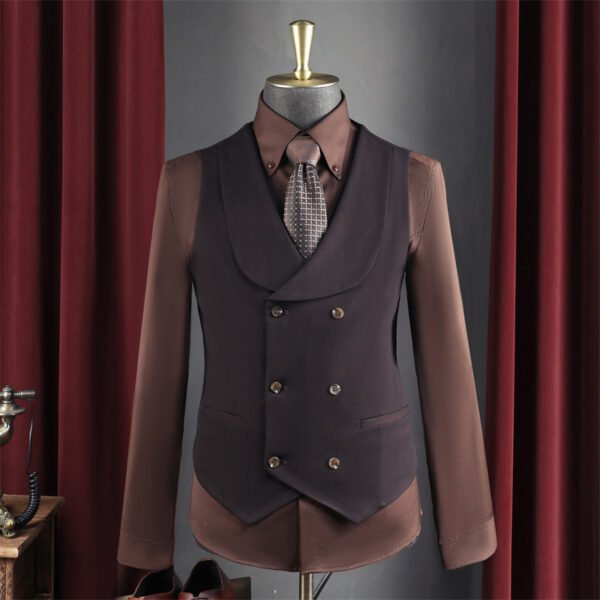 High-End Wine Red Suit Men's Suit Wedding Groomsmen Suit Business Casual High-Quality Professional Suit Suit Men