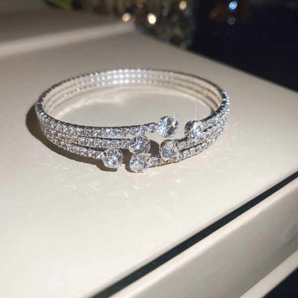 Zircon Openwork Cuff Bracelets - Wide Adjustable Statement Bangle Collection