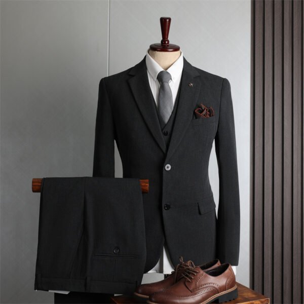 Plus Size Men's Business Casual Slim Wedding Groomsmen Dress Suit