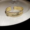 Zircon Openwork Cuff Bracelets - Wide Adjustable Statement Bangle Collection