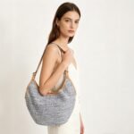 Woven Shoulder Bag - Large-Capacity Tote Crossbody Bag