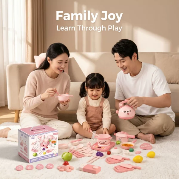 Purple Rabbit Kitchen Playset with Sound & Light