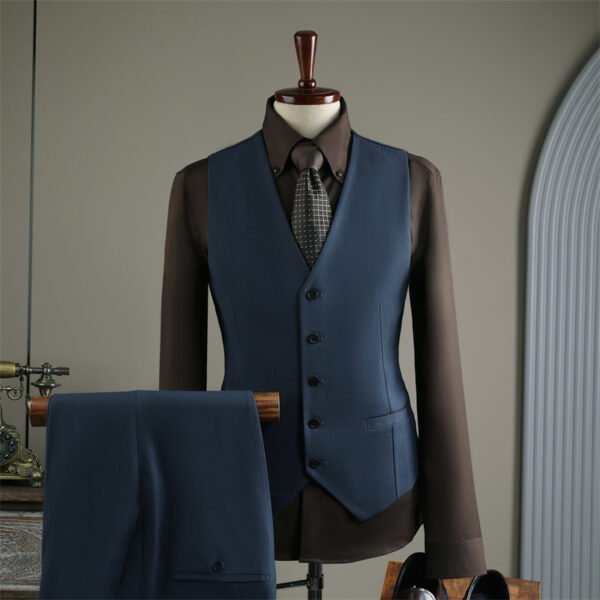 Striped Men's Suit Set – Business Casual Formal Wedding Banquet Suit (Plus Sizes M-7XL)