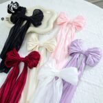 Satin Bow Ribbon for Flower Bouquet Packaging - Pack of 2